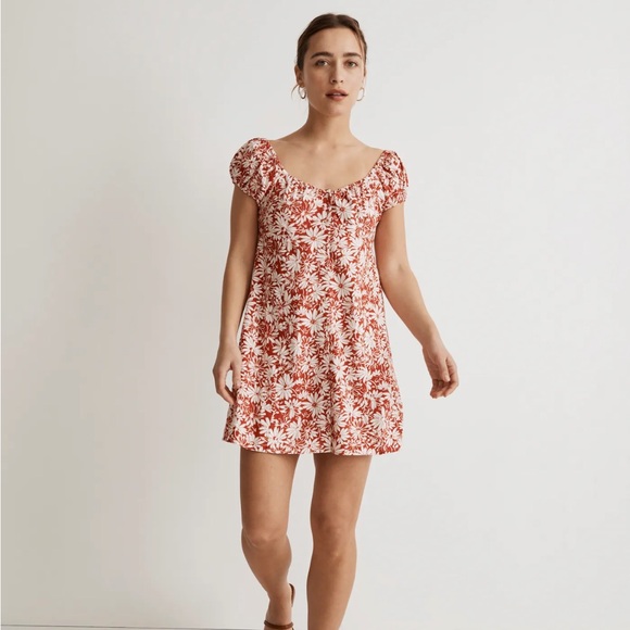 Madewell Dresses & Skirts - Madewell Margie Mini Dress Abstract Floral Size 12